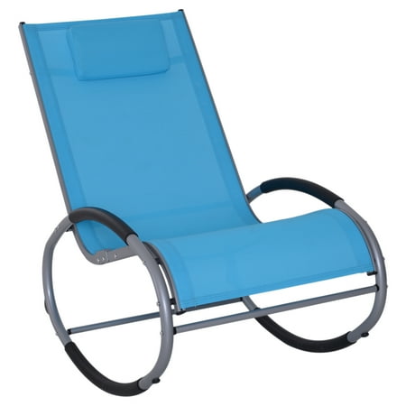 Outsunny Zero Gravity Rocking Chaise Lounge Sling Reclining Chair Outsunny Zero Gravity Rocking Chaise Lounge Sling Reclining Chair