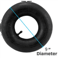 thumbnail image 3 of 4pcs 9X3.50-4 Inner Tube Heavy Duty Tube for 9 Inch Pneumatic Tires, Electric Tricycle Elderly 9 Inch Tire, 3 of 8