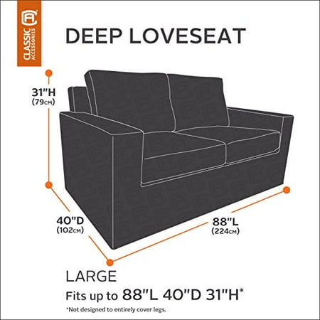 Clic Accessories 55 414 041501 00 Veranda Patio Deep Seat Sofa Cover Large