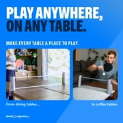 PRO SPIN All-In-One Ping Pong Set - Retractable Ping Pong Net for Any Table (72), High-Quality Ping Pong Paddles and Balls, Storage Case - Portable Table Tennis Gifts for Boys & Girls (2-Player Set)