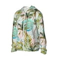 thumbnail image 2 of Rocae Watercolor Palm Tree Print Breathable Sun Protection Hoodie Quick-Dry Lightweight Long Sleeve Hoodie Unisex Running Sports Shirt Medium, 2 of 9