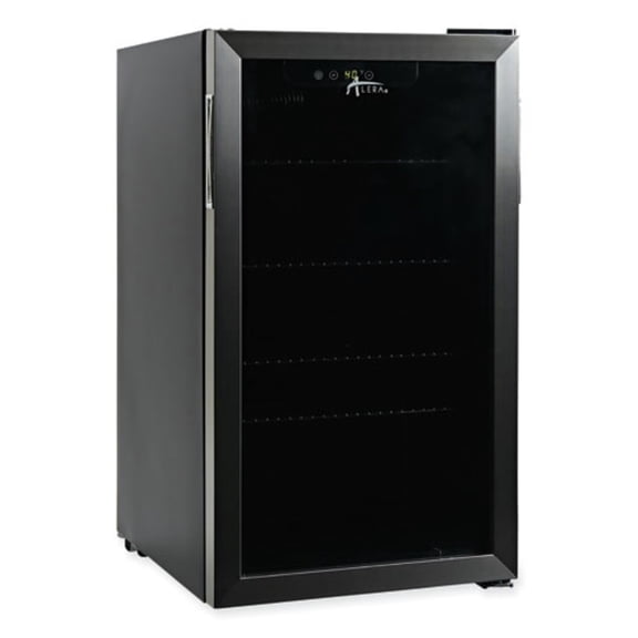 Alera 3.4 Cu. Ft. Beverage Cooler Stainless Steel/Black (ALERFBC34)