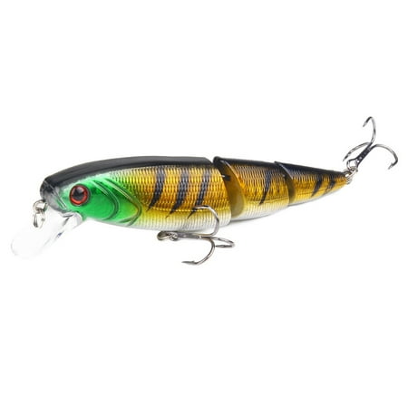 1 Pcs Minnow Fishing Lure 115mm 15g Multi Jointed Sections Crank Bait Artificial Hard Bait Bass Trolling Pike Carp Fishing Tools