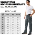 thumbnail image 2 of liyiyiyia Hiking Pants Mens Zip Off Cargo Pants Convertible Fishing Pant Outdoor Safari Work Trousers with Belt, 2 of 9