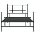 thumbnail image 5 of vidaXL Metal Bed Frame without Mattress with Footboard Black 39.4"x78.7", 5 of 9