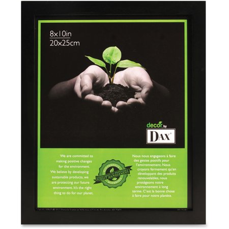 Easel Back Frame - DAX Solid Wood Photo/Picture Frame, Easel Back, 8 x 10, Black