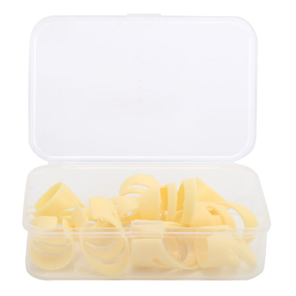 Kit de selección de dedo múltiple, 12 piezas de púa de dedo para guitarra, púas de instrumentos de cuerda, púa de dedo ABS impulsada por el rendimiento