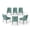 green, variant on SEYNAR Modern Glam Velvet Black Metal Legs Dining Chairs or Vanity Chairs Set of 2 with Rear Handle(Black)