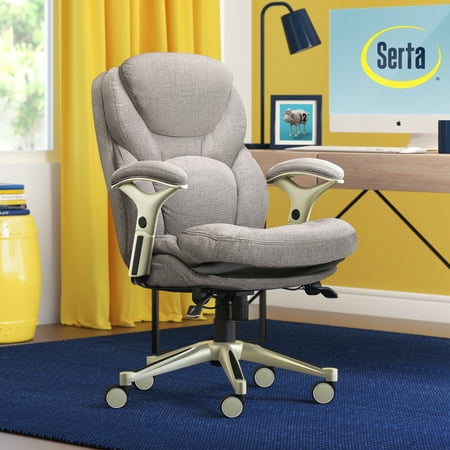 Serta - Works Fabric Executive Chair - Light Gray