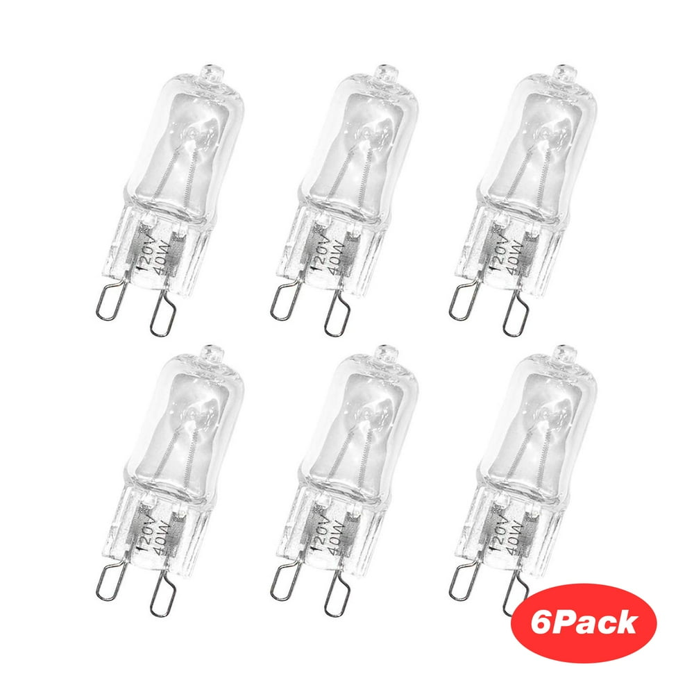 EtroLighting 120V 40W JD Type G9 Halogen Spotlight Light Bulbs UV Glass