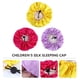 thumbnail image 2 of gorros de dormir elásticos ajustables de doble capa, cómodos para el cabello de los niños (amarillo, morado, rojo rosa, 1 unidad cada uno), 2 of 6