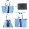 thumbnail image 4 of Bolsa QOGiR multipropósito para gimnasio y playa, ligera, grande, azul celeste, 4 of 9