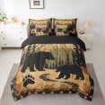 thumbnail image 2 of Feelyou Woodland Bear Twin Bedding Sets 7-Piece, Jungle Pine Tree Bedding Comforter Set, 2 of 8