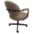 thumbnail image 3 of 4 - Swivel Metal Dining Caster Chair M-70 - Basin Beige on Coffee Chairs, 3 of 3