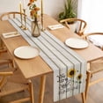 thumbnail image 3 of Sunflowers Table Runner - 90 Inch Long, Kitchen Dining Table Runner Dresser Scarves, Modern Bee You Are My Sunshine Wooden Grain Farmhouse Decor for Coffee Tables Wedding Party Banquet, 3 of 8