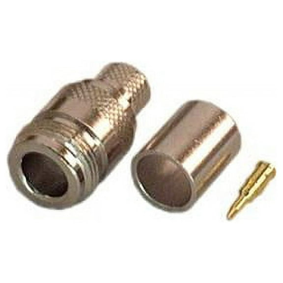 IEC NF-L400-RP N-type Female Connector with Male pin (Reverse Polarity) for LMR400 Antenna wire