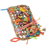 Straw Woven Bird Chewing Plaything Creative Parrot Foraging Toy Birdcage Suspending Plaything