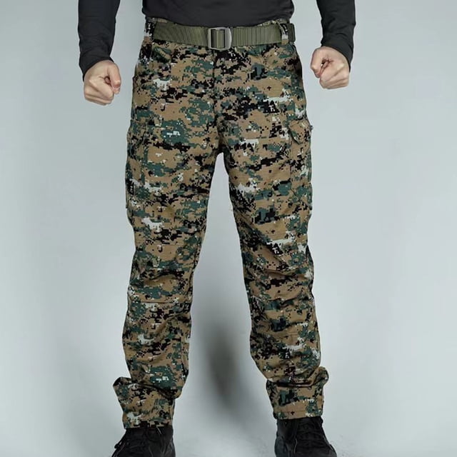 2023 Cargo Pants for Men on Clearance Fation Printed Multiple Pockets Cargo Trousers Work Wear Combat Cargo Pocket