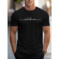 thumbnail image 1 of Camiseta deportiva de verano de manga corta y cuello redondo para hombre, cómoda y versátil, con estampado de letras negras y "Whatever" para adultos, hombres, mujeres, adolescentes y jóvenes., 1 of 7