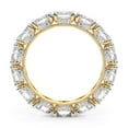 thumbnail image 4 of Oval Shape Lab Grown Diamond Kendall Milgrain Eternity Ring For Women | 4 Carat IGI Certified 14K Yellow Gold | FG-VS Quality Friendly Diamonds Eternity Ring Size 7, 4 of 5