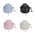 thumbnail image 2 of Instant Noodle Bowls Set Home Use Exquisite Adults Practical Smooth Surface Soup Children Solid Color Drainage Tableware Soup Bowl Dinnerware Holder Purple, 2 of 9