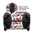 thumbnail image 4 of Daiia Red Food Luggage Cover, Thickened Washable Travel Luggage Covers, Elastic Unique Baggage Covers for 18-20 inch Luggage-Small, 4 of 9