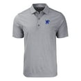 thumbnail image 2 of Men's Cutter & Buck  Heather Black Memphis Tigers Big & Tall Forge Eco Stripe Stretch Recycled Polo, 2 of 3