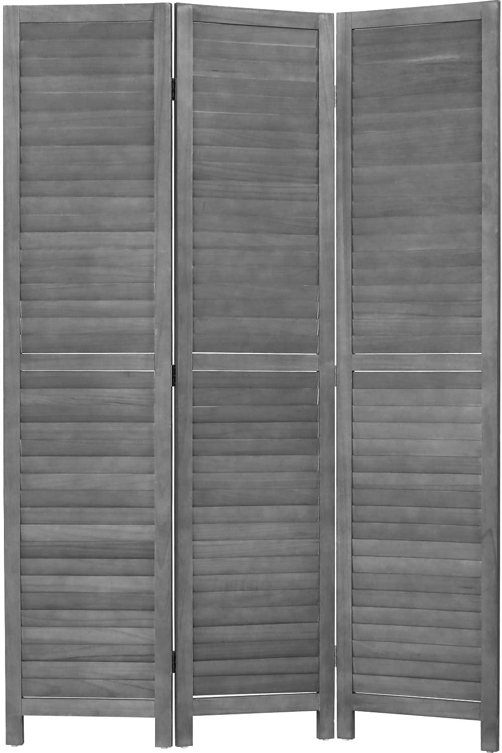 3Panel Room Dividers and Folding Privacy Screen, Weave Fiber Privacy