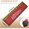 thumbnail image 2 of GZHJMY Trivet Table Runner, Heat Resistant Waterproof Table Decorative Hot Plates Mat, Table Protector for Hot Dishes and Pots,11.8"x 39.4", Merry Christmas, 2 of 7