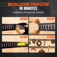 thumbnail image 3 of E-Track Tie Down System,18-Piece Cargo Securing Kit with 4 Rails,8 O-Ring Anchors,D-Rings,and Ratchet Straps for Motorcycle Transport,2000 lb Capacity, 3 of 10