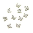 thumbnail image 5 of dianhelloya Nail Art Supplies 10Pcs Butterfly Nail Decors Shining Three-dimensional Non-falling Gloss DIY 3D Shell Butterfly Manicure Glitter Decorations for Nail Salon, 5 of 8
