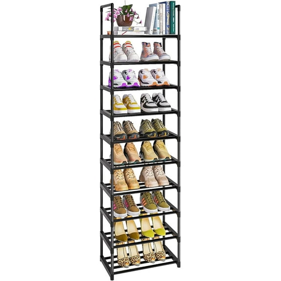 Shoe Rack Organizer 8 Tiers, Tall Shoe Racks Shelf Storage, 26-32 Pairs Vertical Large Rack,Stackable Shoes Racks for Entryway, Closet, Garage