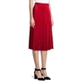 thumbnail image 3 of Time and Tru Relaxed Fit Mid-Length Pleated A-line&nbsp; Skirt (Women's), 1 Count, 1 Pack, 3 of 7