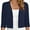 Navy Blue, variant on Women's 3/4 Sleeve Cropped Cardigans Sweaters Navy Blue Large Lightweight Open Front Shrugs for Women