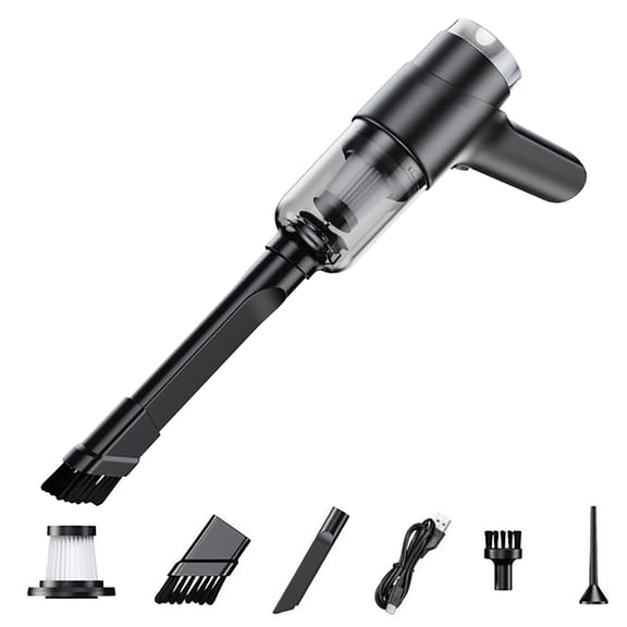 CheAAlet Handheld Vacuum Vacuuming ,Rechargeable Strong Suction Car Vacuum Rechargeab,Two in One Portable High-power for Household and Automotive Use Black
