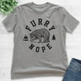 thumbnail image 2 of Kids Furry Nope Bear Shirt, Youth Kids Boy Girl T-Shirt, Bear Shirt, Outdoors Shirt, Camping Shirt, Animal Shirt, Dark Heather Gray, Small, 2 of 4