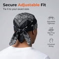thumbnail image 6 of Paisley Print Doo Rag Cooling Skull Cap, Sweat Wicking Elastic Helmet Liner Bandana Head Wrap for Men Women, Motorcycle Cycling Sports Headscarf, 6 of 8