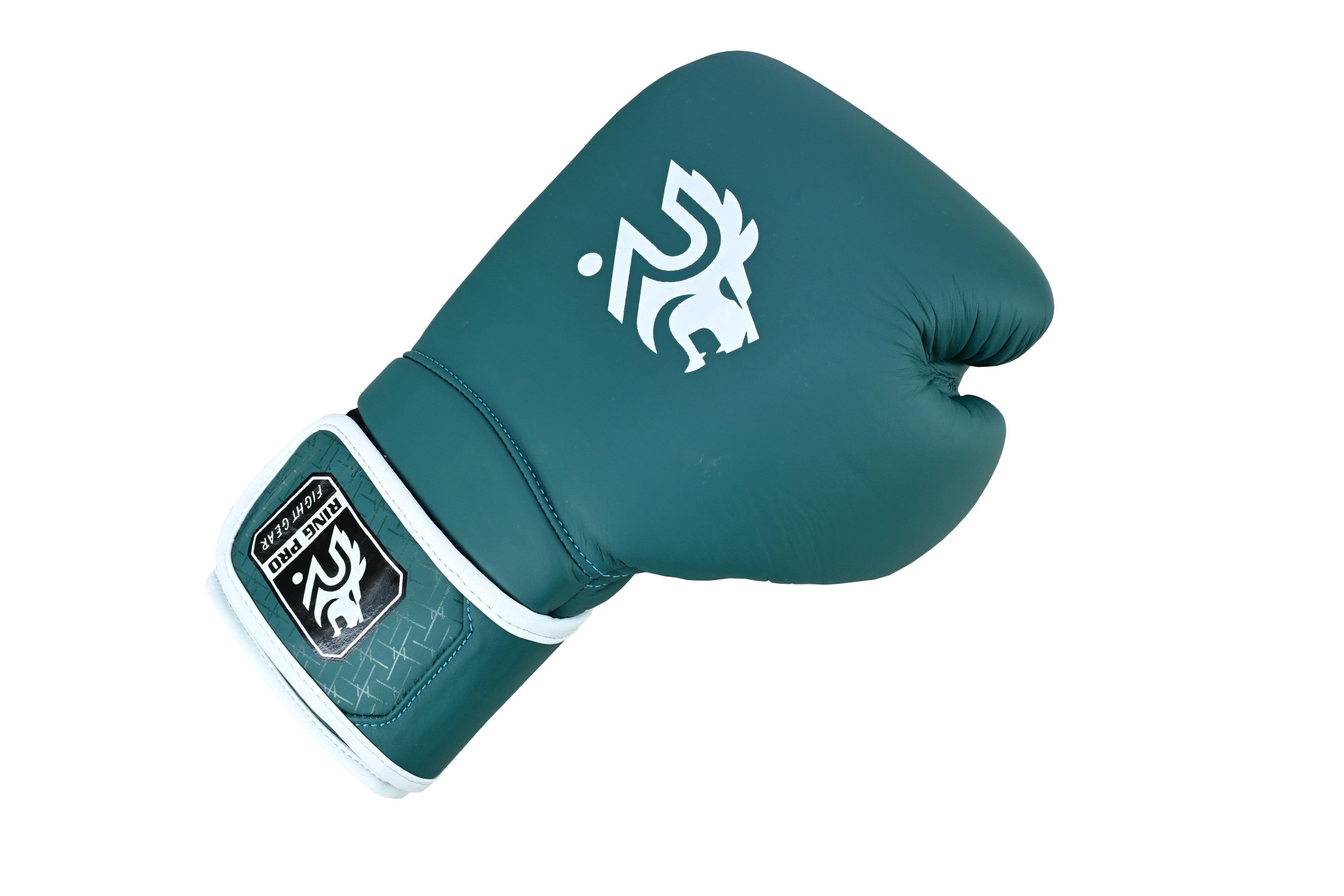 Ring Pro Sports Smash Series Boxing Glove Made of Matte Cowhide Leather for Boxing & MMA - Green 10 oz