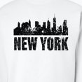 thumbnail image 3 of Inktastic New York Skyline Grunge Adult Sweatshirt, 3 of 4