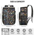 thumbnail image 3 of Cooler Backpack 26 Cans Portable Backpack Coolers Insulated Leak Proof,Waterproof Soft Sided Cooler Bag for Travel,Beach,Camping,Picnic,Lunch Backpack for Office Workers Family Travelers, 3 of 6