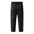 thumbnail image 5 of Pantalones de piel de cordero de invierno para hombre, pantalones deportivos casuales cálidos con forro polar, pantalones holgados, rectos, de algodón de gran tamaño que combinan con todo, 5 of 5