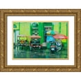 thumbnail image 1 of Murdock, Ramona 24x17 Gold Ornate Wood Framed with Double Matting Museum Art Print Titled - Rainy Day Iquitos Peru, 1 of 4
