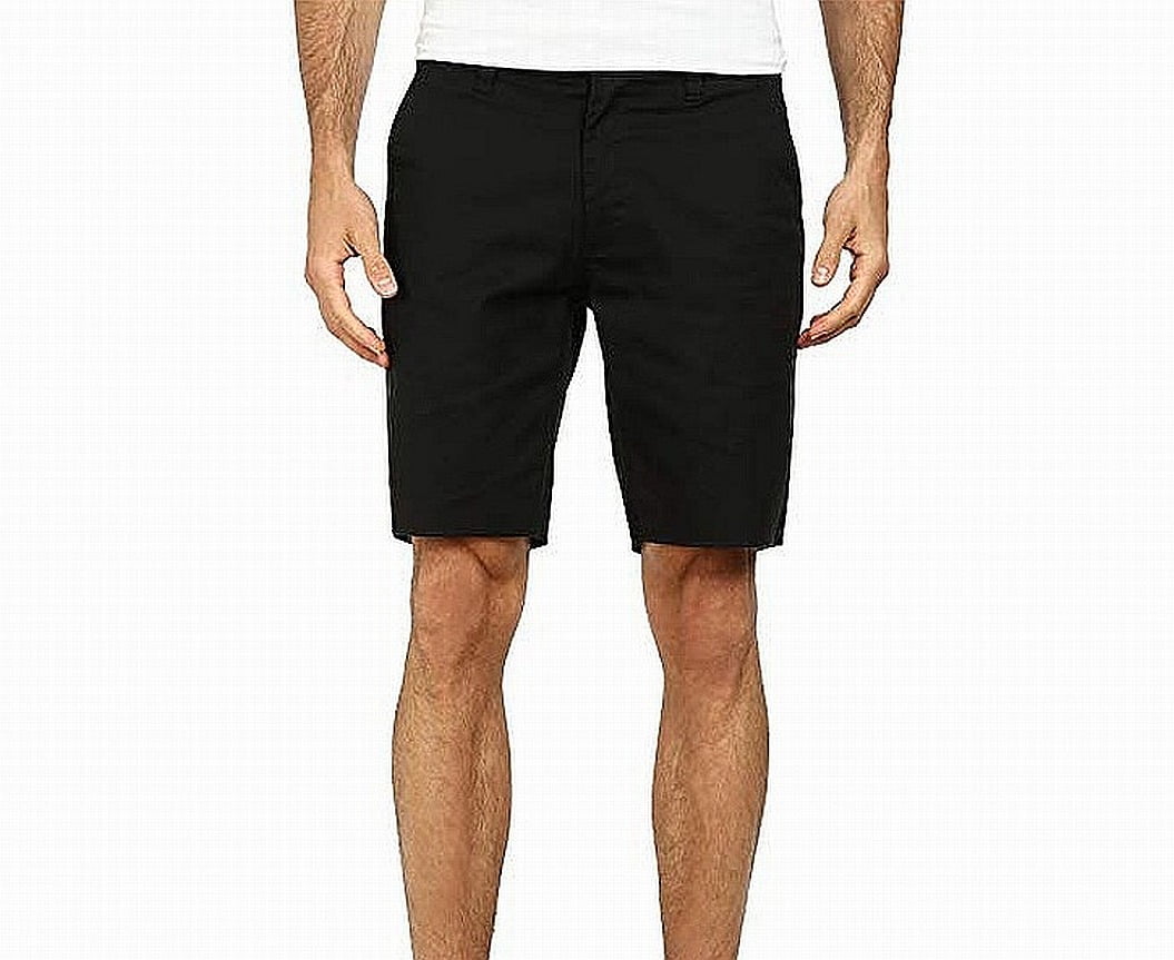 Mens Flat Front Khakis Chinos CutOff Shorts 31