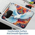 thumbnail image 6 of Peace Dove Printed Square Mousepad Desk Pad Desk Mat, 8.3x9.8 Inch, Non-Slip Rubber Bottom, Suitable for Office and Gaming, 6 of 6