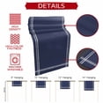 thumbnail image 5 of Pure Dark Blue Table Runner 90 Inches Long, Simple Solid Color Cotton Linen Table Runners Dresser Scarves, Decorative Fabric Tabletop Scarf Furniture Cover for Home Dinner Party 13"x90", 5 of 8