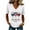 White, variant on Womens Shirts Summer 250Th Anniversary Usa for Women 1776 2026 Patriotic American Flag V Neck T July 4Th Graphic Tee 250 Anniversary Usa Shirt Women Black L