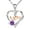 Two-color + purple diamond, variant on Mom Necklace I Love You Mom Gifts Mother's Day Gifts 925 Sterling Silver Necklace Birthstone Necklace for Mom Birthday Gifts for Mom Gifts from Daughters Son Gifts For Women