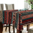 thumbnail image 5 of Yayeee Tablecloths 60" x 108" Rectangle Wrinkle Resistant Party Table Cover, Tribal Geometric, 5 of 8