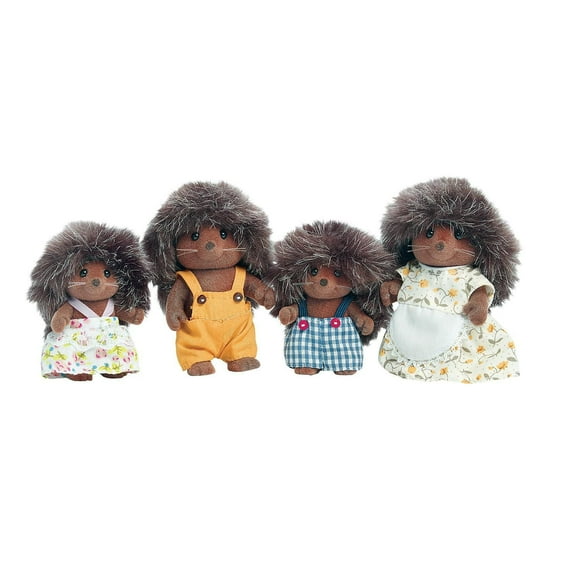 Calico Critters Hedgehog Family, Set of 4 Collectible Doll Figures