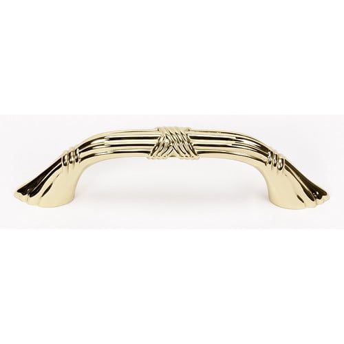 Ribbon and Reed 3" Center Arch Pull, Antique English